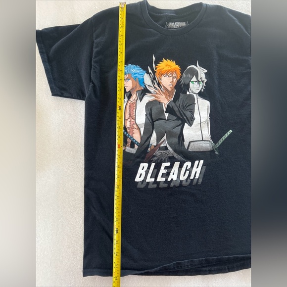 Bleach-Shonen Jump-Mens Shirt-Large-Black-Ripple Junction-TV Tokyo T Shirt-Anime - Picture 7 of 11